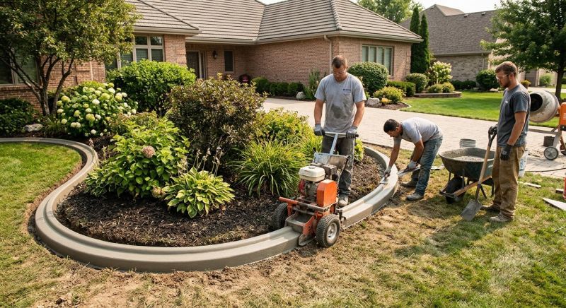 Flowerbed Curbing Installation in Citrus County, FL